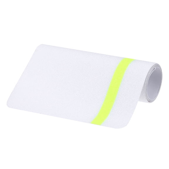 5pcs Anti Slip Traction Tape 6 Inch x 24 Inch Stair Grip Friction Adhesive Non Skid Tape Waterproof White with Yellow Tape