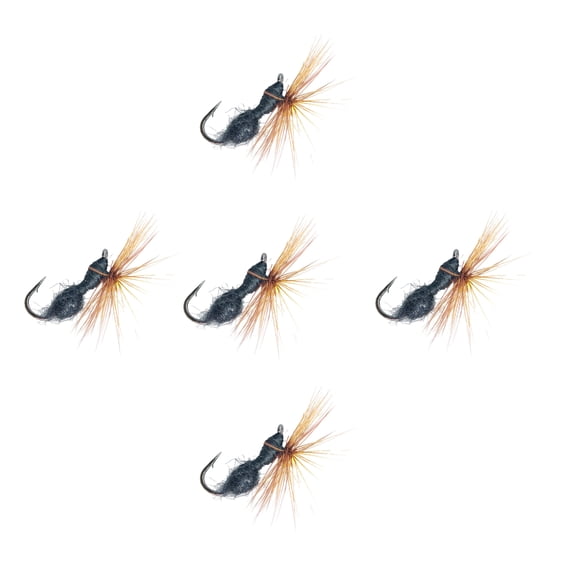 5pcs Aritificial Baits Float Fishing Lures Dry Fly Ants Fly for Anglers Professional Fishing Tackle