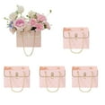 5pcs Artificial Flower Bouquet Handbag Packaging Bag Mother's Day