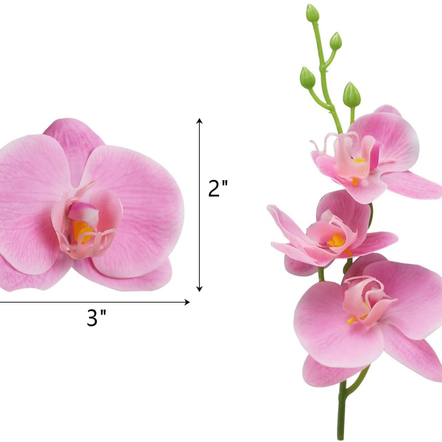 5pcs Artificial Flowers for Floating Candles Mini Artificial Orchid