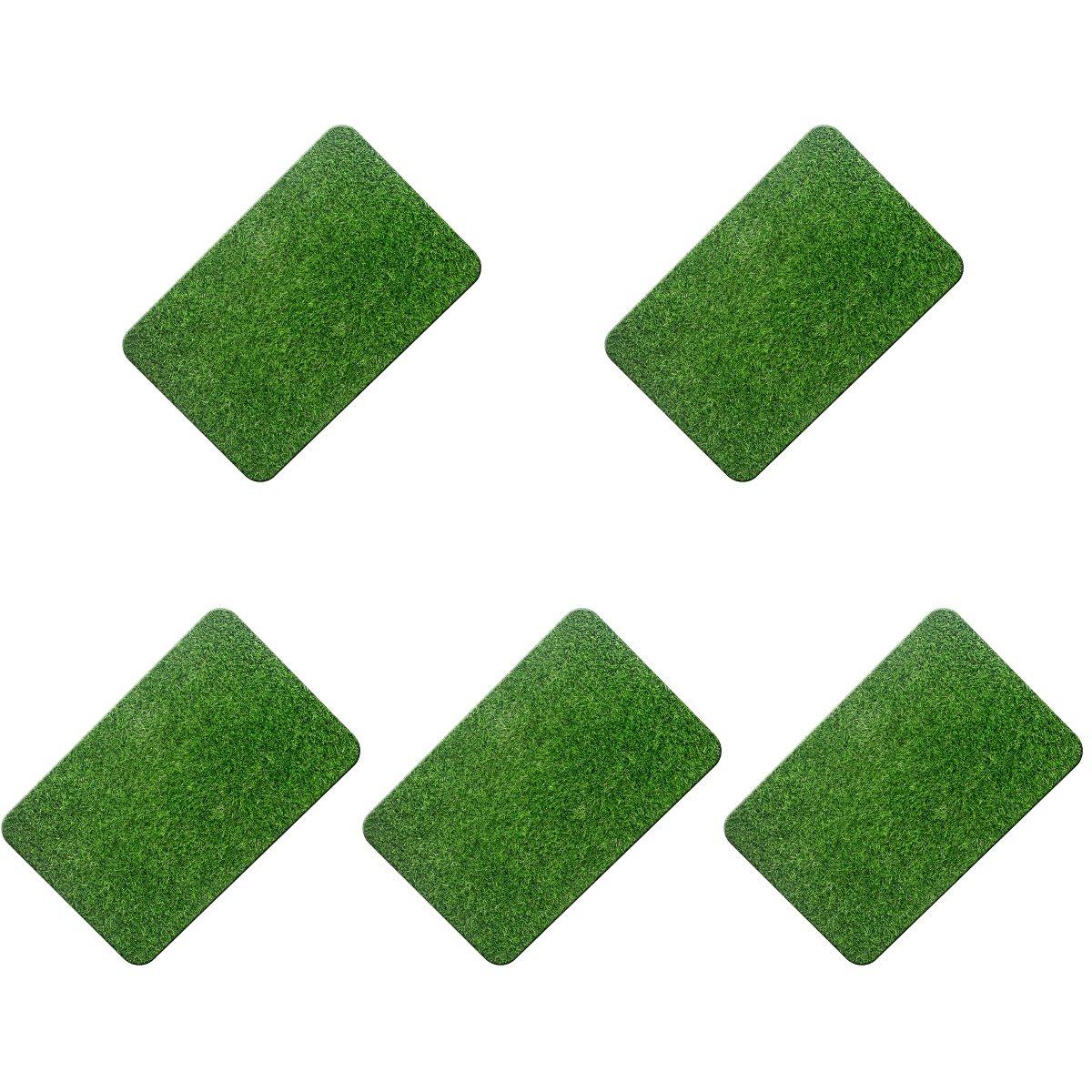5pcs Artificial Grass Front Door Mat Fake Turf Outdoor Door Mat