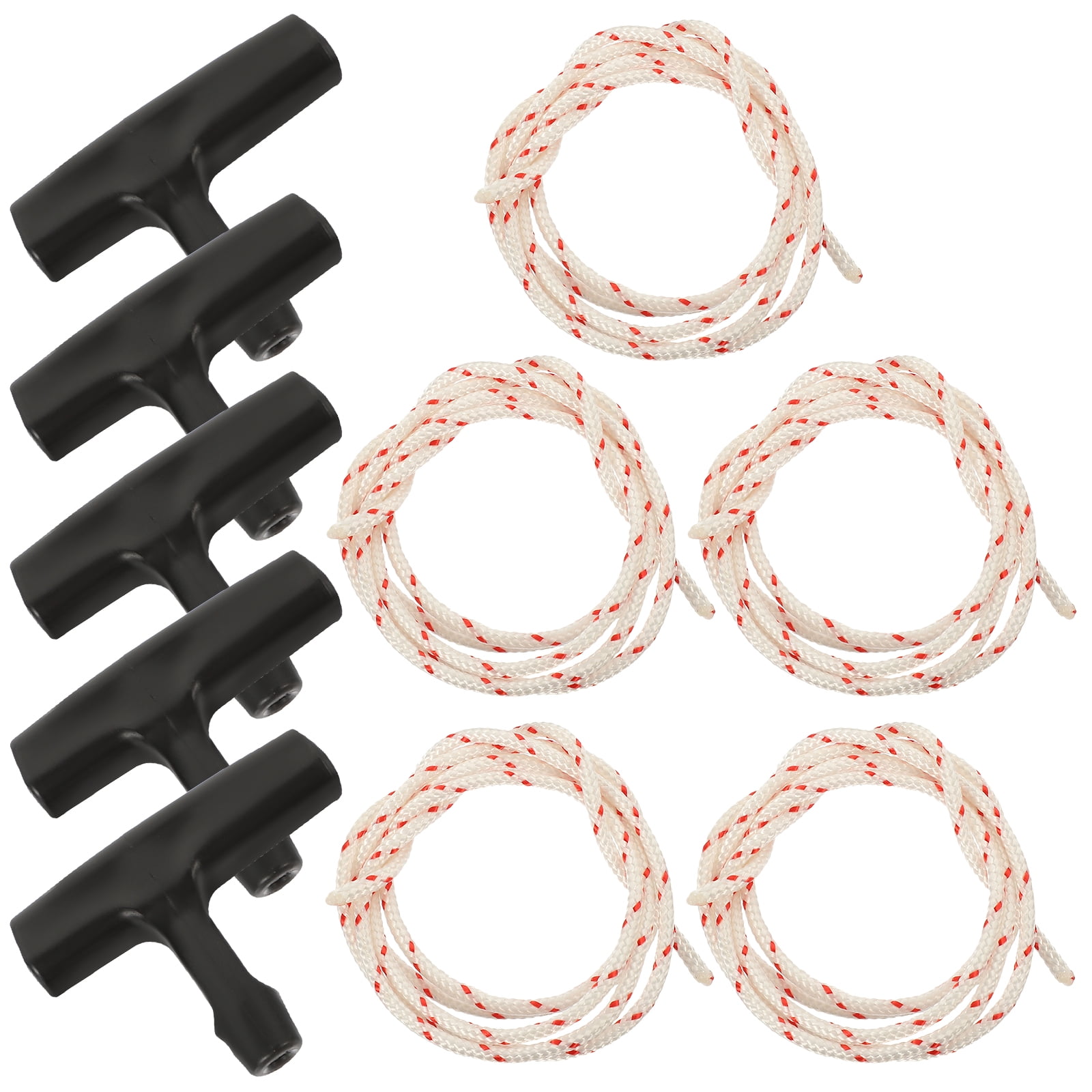 5pcs Attic Ladder Pull Cord Garage Door Pull Rope with Handle for Garage Opening