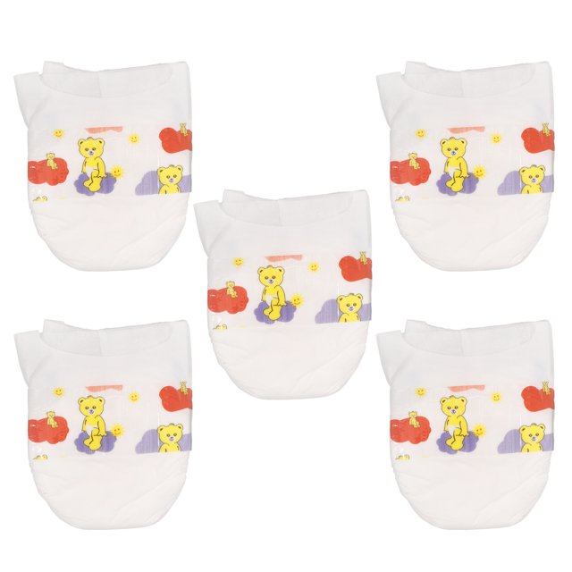5pcs Baby Doll Diapers Reusable for Reborn Baby Doll Accessories and