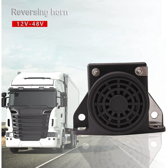 5pcs Backup Horn Reverse Beeper Warning Alarm Car Reversing Horn 105DB 12/48V for Vehicle Truck Lorry Heavy Equipment Square