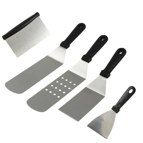 5pcs Baking Shovel Paddle Stainless Steel Scraper for Pizza Pancake Pie