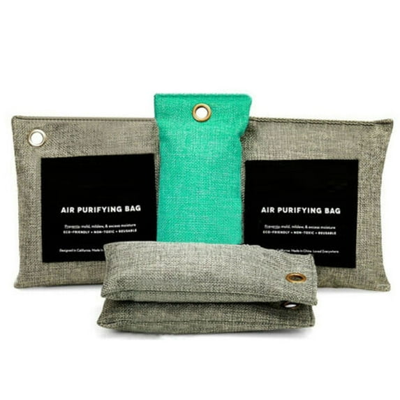 5pcs Bamboo Charcoal Air Purifying Bag Activated Charcoal Bags Odor Absorber
