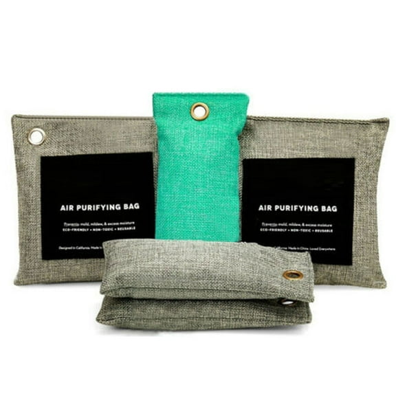 5pcs Bamboo Charcoal Air Purifying Bag Activated Charcoal Bags Odor Absorber