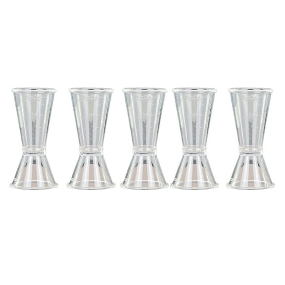 5pcs Bartender Scale Cup Double-head Ounce Wine Measuring Device Measuring Cup Bar Tool for Cocktail Party Home Bar(Size S)