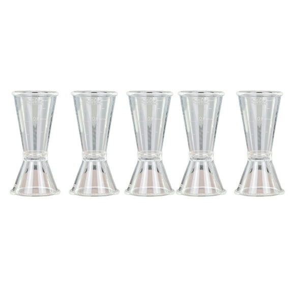 5pcs Bartender Scale Cup Double-head Ounce Wine Measuring Device Measuring Cup Bar Tool for Cocktail Party Home Bar(Size S)