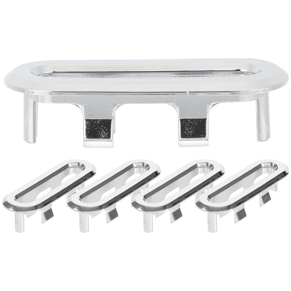 5pcs Bathroom Sink Overflow Caps Oval Overflow Drain Covers Oval Hole