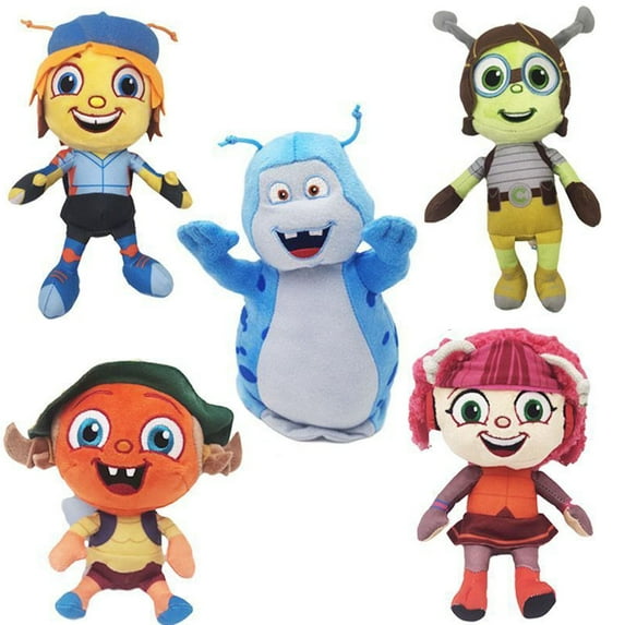 5pcs Beat Bugs Plush Set - Jay, Crick, Walter, Kumi, Buzz Plush Stuffed Animal Doll Toy for Boy Girl
