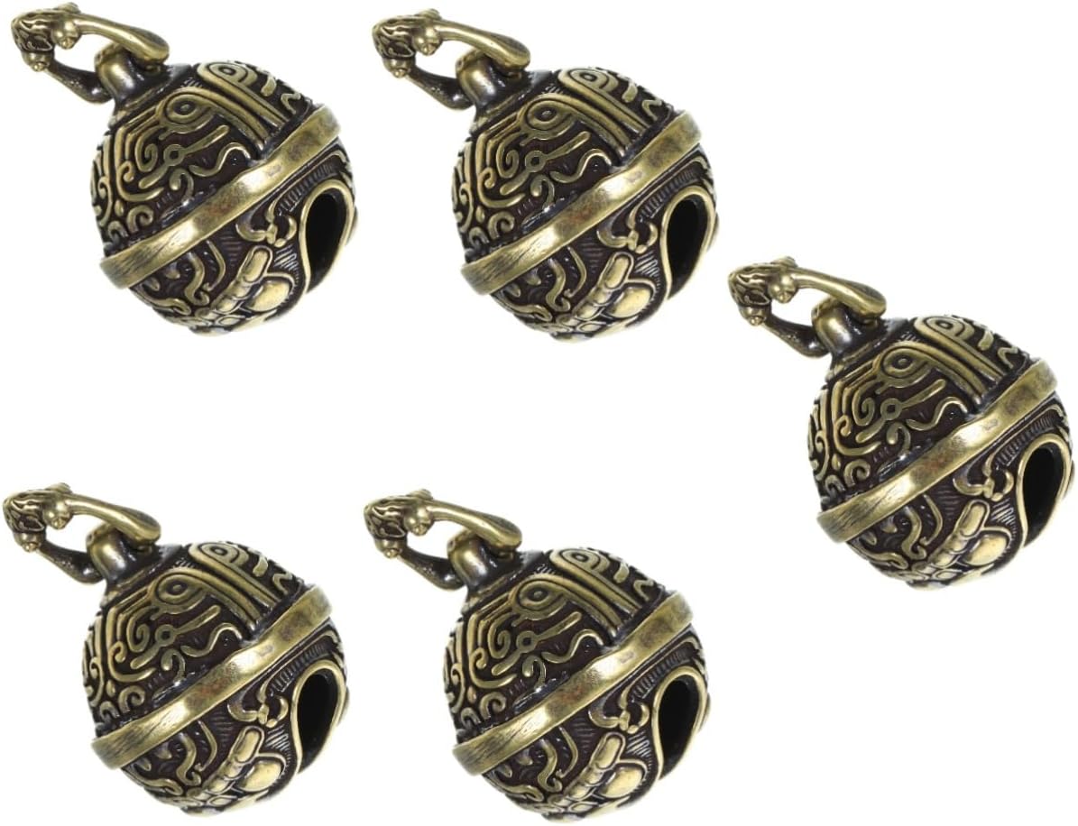 5pcs Bell Pendant Craft Bells for Wreath Craft Bells Car Pendant Key