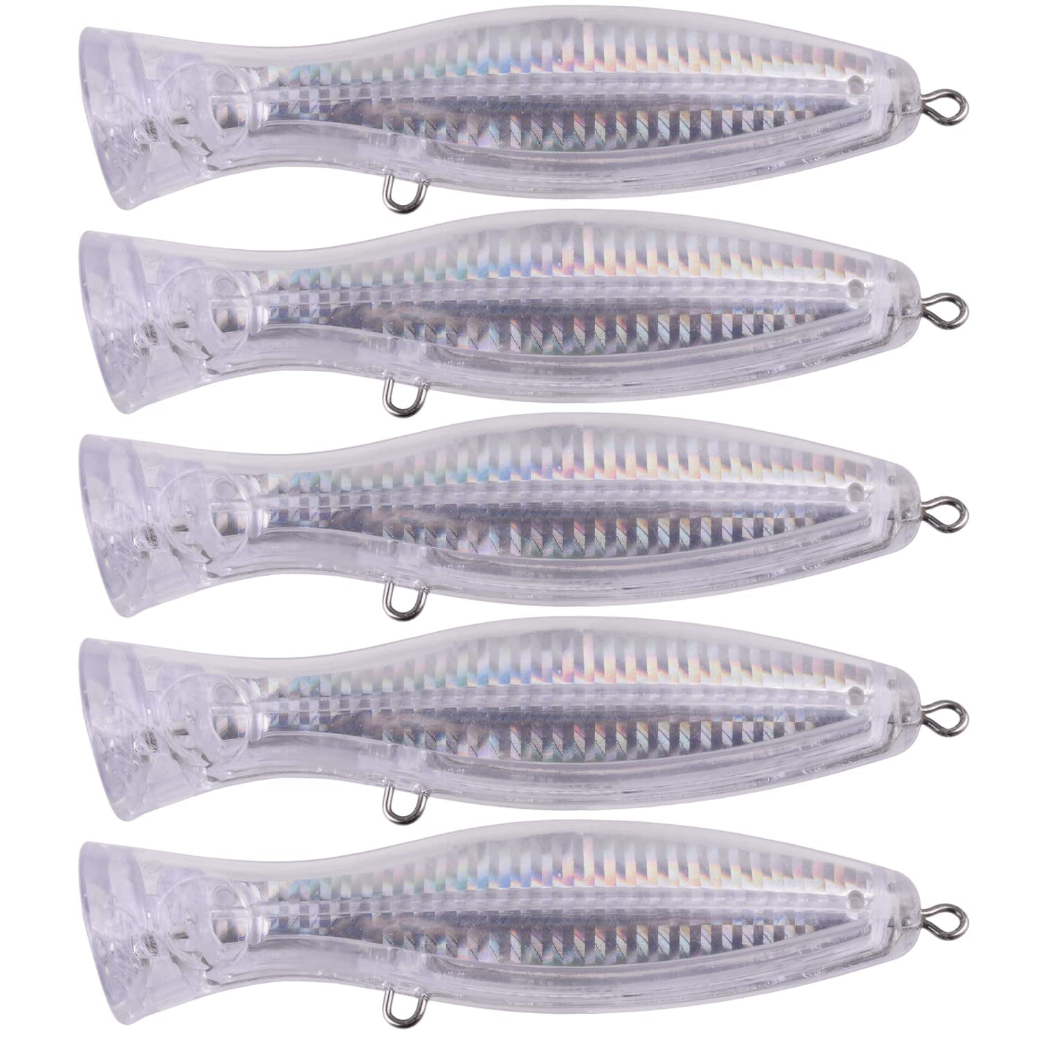 5pcs Big Unpainted Blanks Crankbaits Pencil Popper Minnow Topwater Bass  Fishing Lures Sinking Hard Trout Swimbaits 