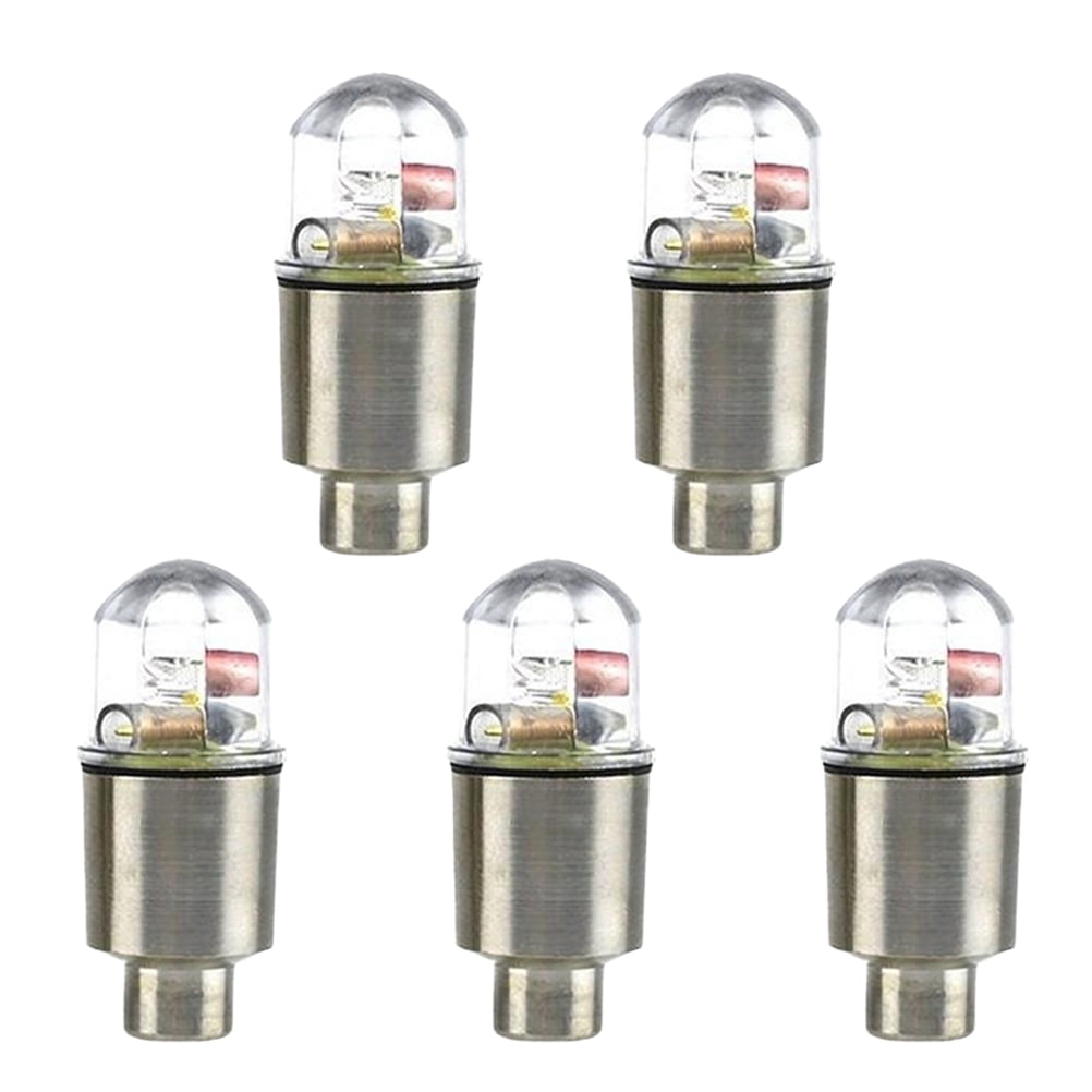 5pcs Bike LED Wheel Lights Tire Tyre Valve Cap Neon