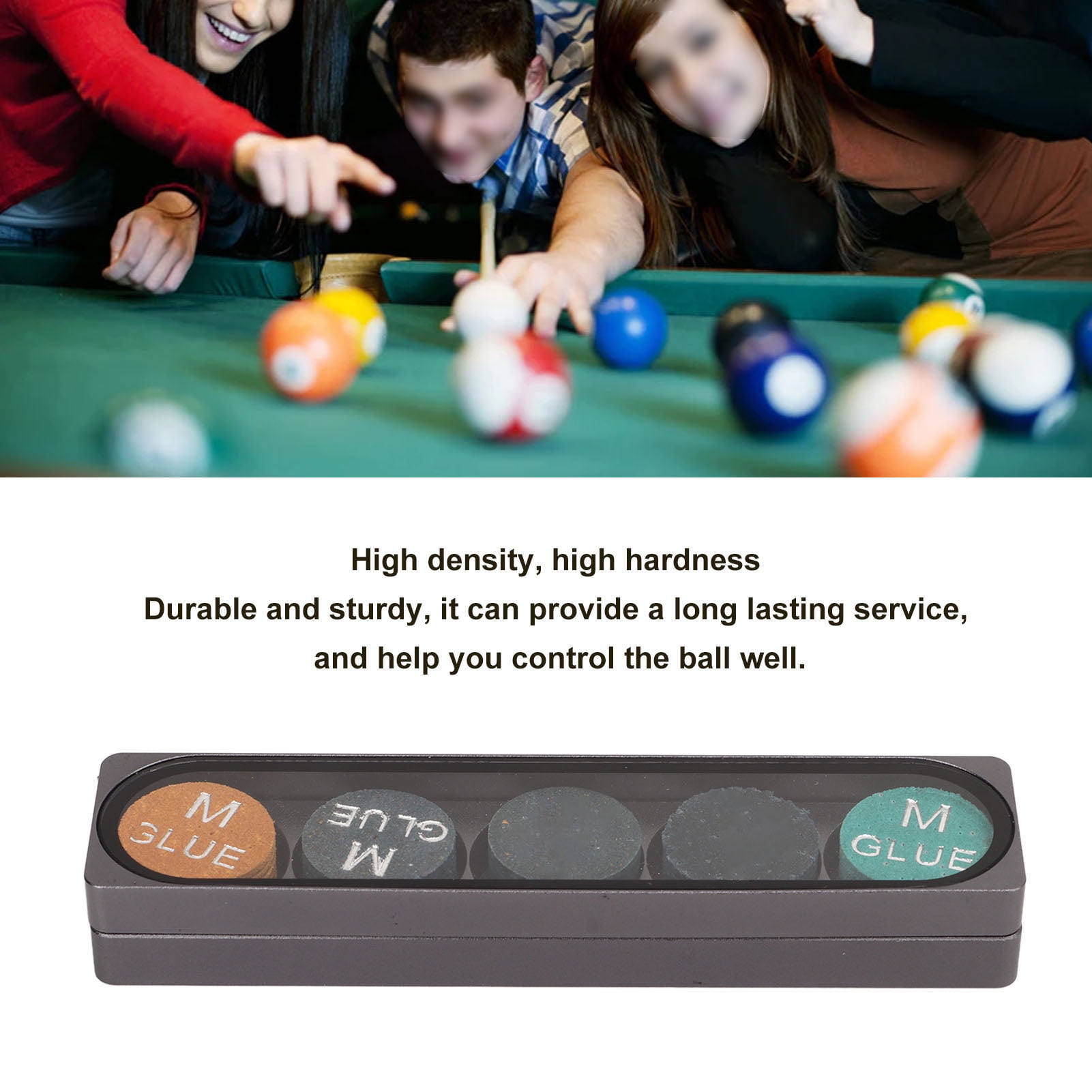 5pcs Billiard Pool Cue Tips 13mm Pool Cue Tips Replacement Kit Billiard