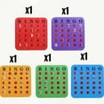 thumbnail image 1 of 5pcs Bingo Game Card Easy-Read With Sliding Windows Reusable Logical Thinking Ability Game Bingo Board Game Party Gift, 1 of 11