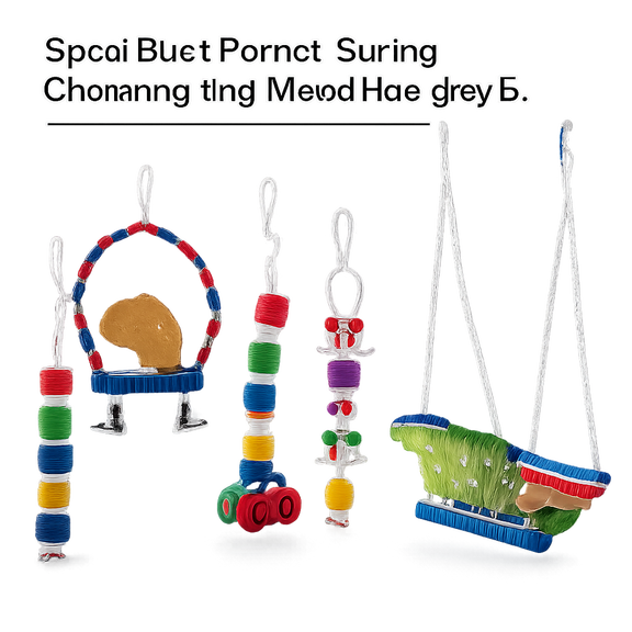 5pcs Bird Parrot Swing Chewing Toy Wood Hanging Bell for Parakeet Cockatiel Conures Finches Budgie Macaws Love Birds Gift (Color Randomly Sent)