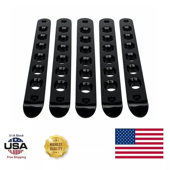 5pcs Black Door Grab Handle Cover Trim for 2007~2018 Jeep Wrangler JK