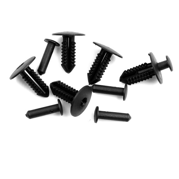 5pcs Black Plastic Rivet Car Trim Bumper Push Pin Clips for Mercedes Benz