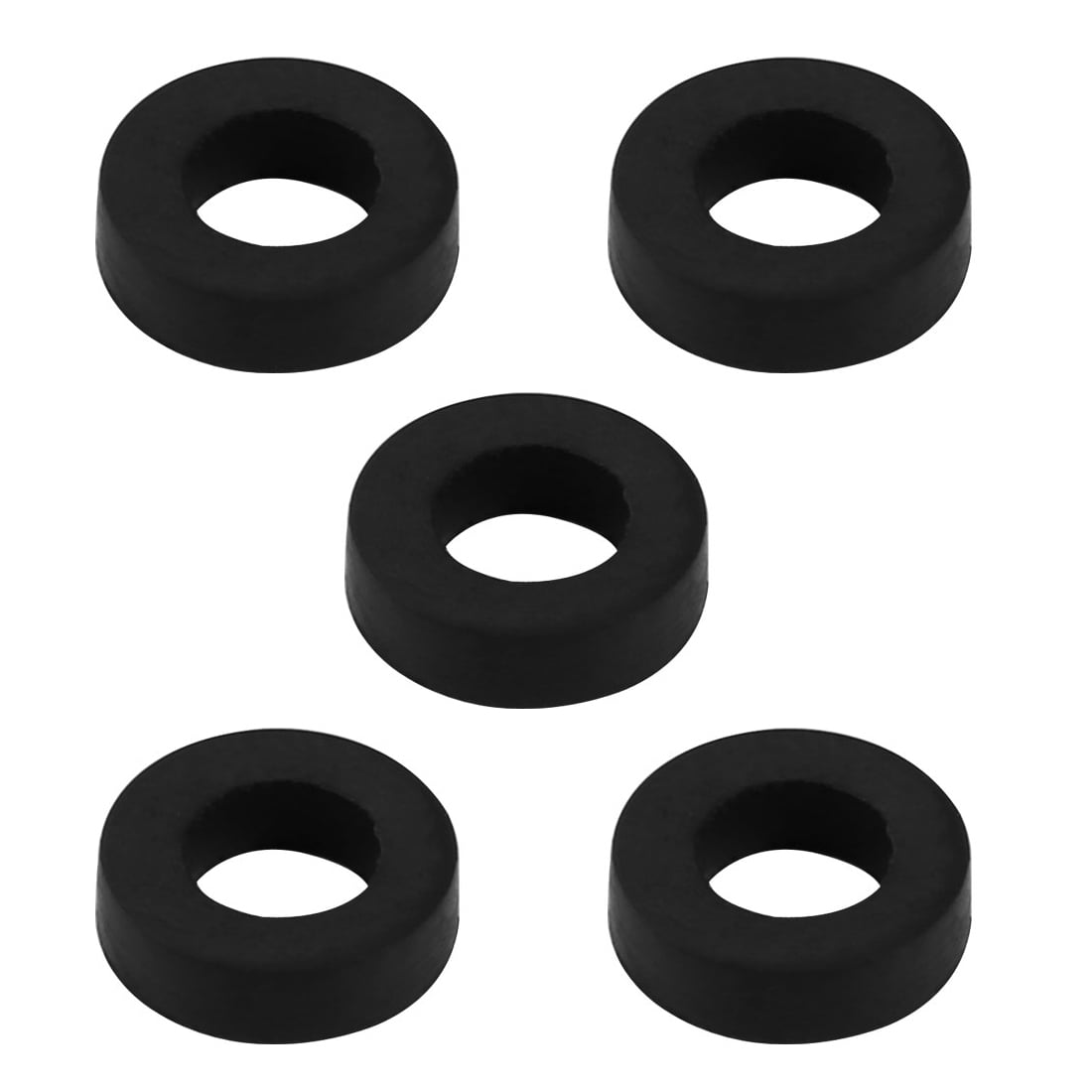 5pcs Black Rubber Round Flat Washer Assortment Size 6x11x3mm Flat Washer