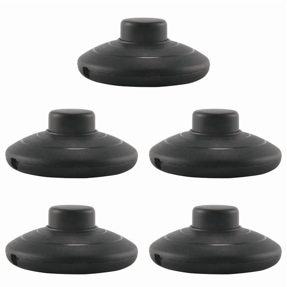 5pcs Black in-Line Lamp Foot Switch Push Power Pedal Light FootSwitch
