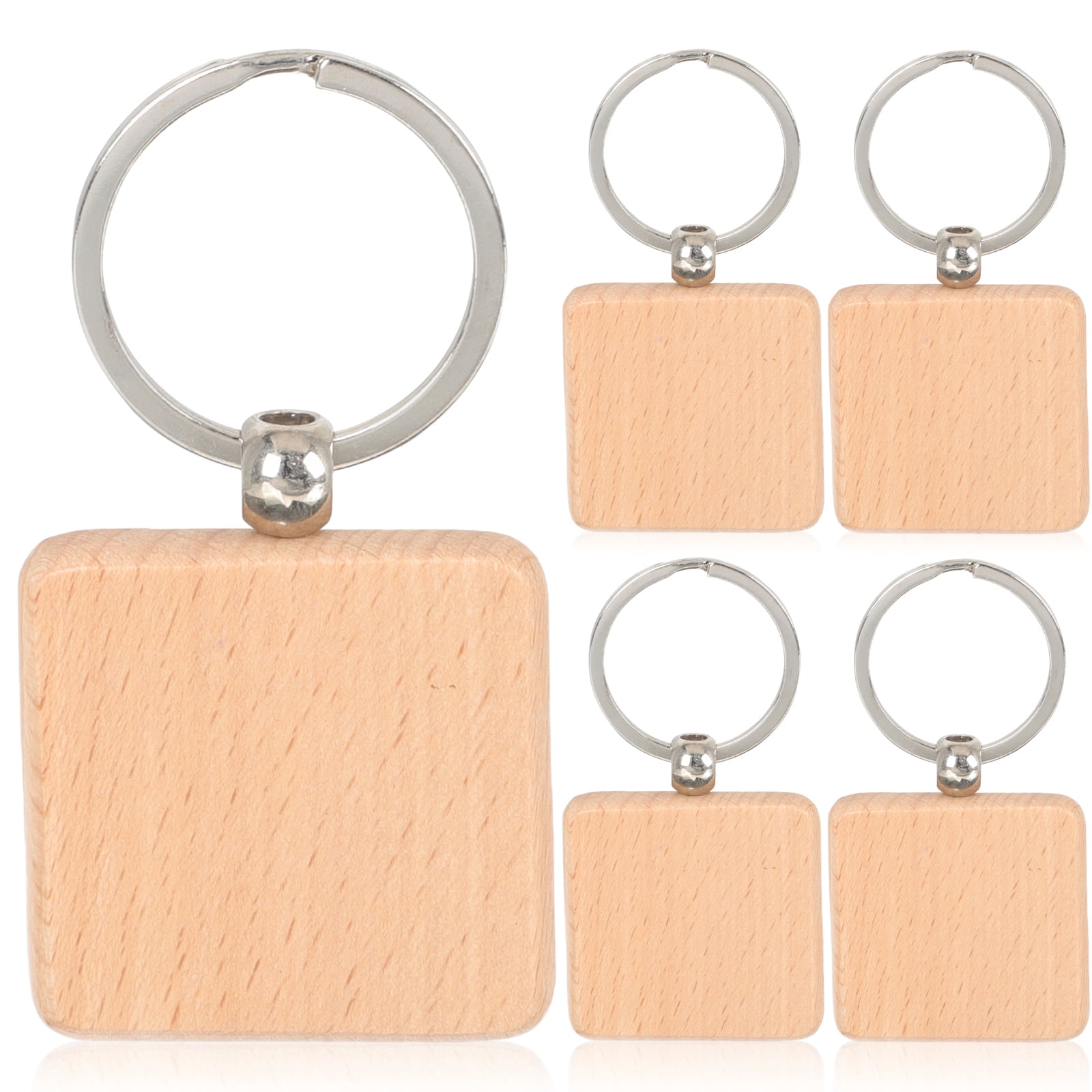 KAKOWELY Keyrings For Crafts Light Brown Craft Enthusiasts Diy Projects ...