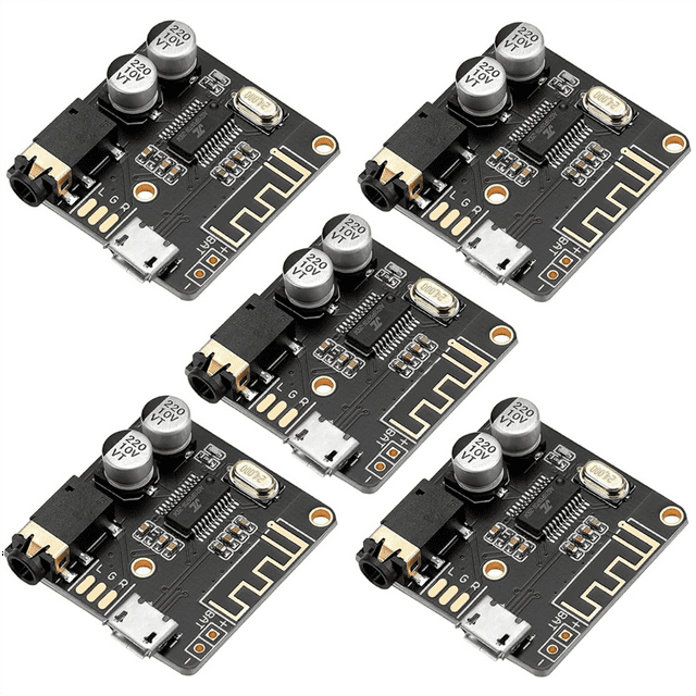 5pcs Bluetooth Audio Receiver Board BT 5.0 Stereo Audio Amplifier 3.7