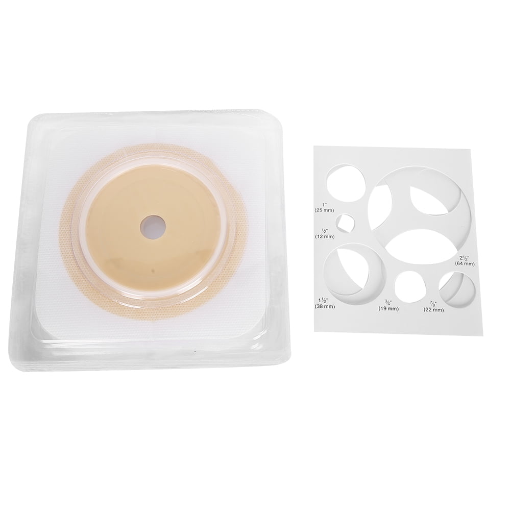 5pcs / Box Hydrocolloid Stoma Care Ostomy Bag Skin Barrier Two?Piece