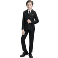 thumbnail image 1 of 5pcs Boys Formal Gentleman Outfits Long Sleeve Blazer&Tie&Shirt&Pants&Vest, Kids Clothing Set For Competition Performance Wedding Banquet Dress, 1 of 5