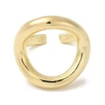 thumbnail image 1 of 5pcs Brass Open Cuff Rings Hollow Round Ring for Women golden 3~21mm Inner Diameter: 17mm, 1 of 3