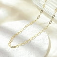 thumbnail image 1 of 5pcs Brass Paperclip Chain Necklaces Long-Lasting Plated Rack Plating Lead Free & Cadmium Free Real 18K golden Plated 17.52 inch(44.5cm), 1 of 5