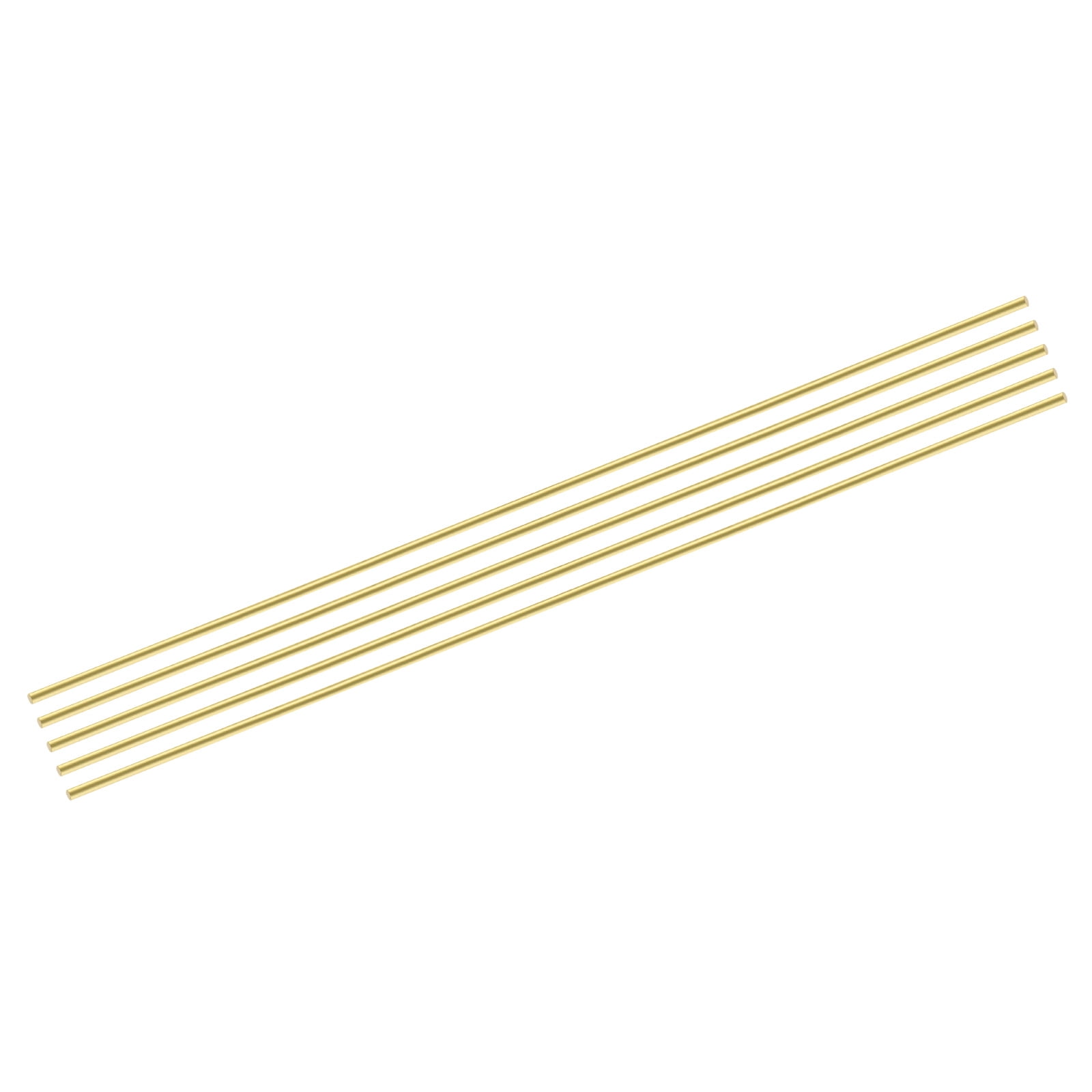 Uxcell 8mm Brass Solid Round Rod – 300mm Length, 5/16" Diameter For DIY, RC Models, Craft & Machining Projects