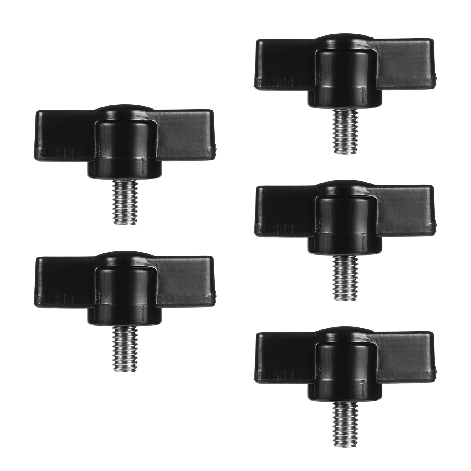 5pcs Butterflies Shaped T Hand Screw Thumb Screws Knurled Thumbscrew