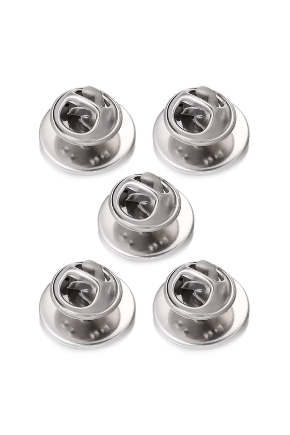 5pcs Butterfly Pin Backs and Tie Tacks for Securing Lapel Pins Stainless Steel Secure Pin Clutches Brooch Backings