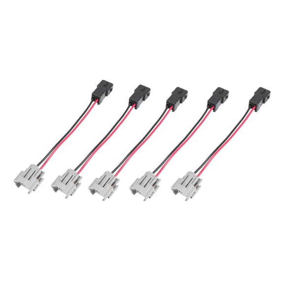 5pcs Car Auto Fuel Injector Adapters Wired Cable Connector Plugs Female to Male Plug for EV1