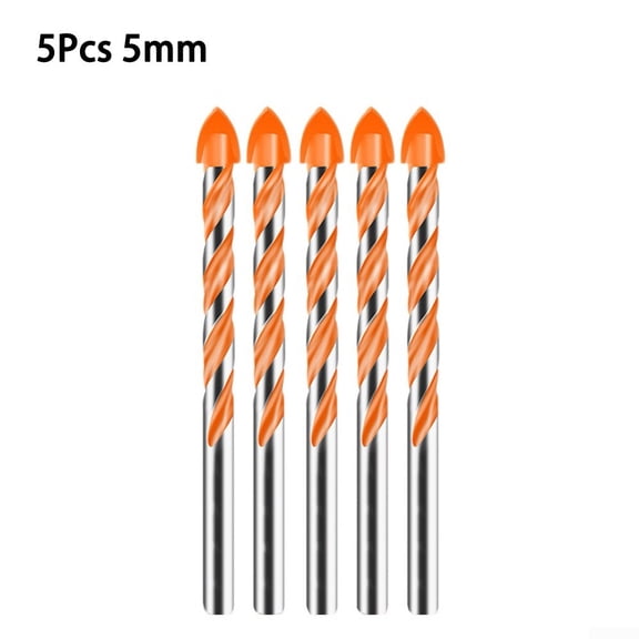 5pcs Carbide Triangle Drill Bits Marble Drilling Glass Tile Ceramic Drill Bit