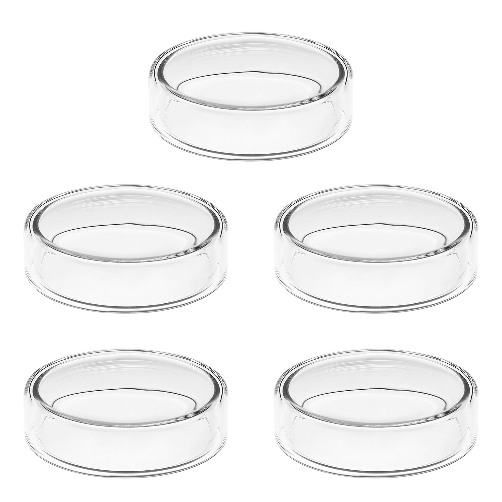 Guichaokj 5pcs Cell Culture Petri Dishes Glass Tissue Culture Dishes