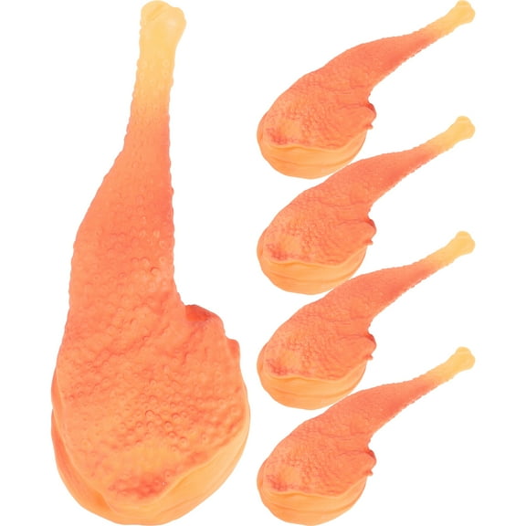 5pcs Chicken Leg Toys Pet Bite Chew Toy Dog Playing Sound Toy Dog Teeth Cleaning Toy