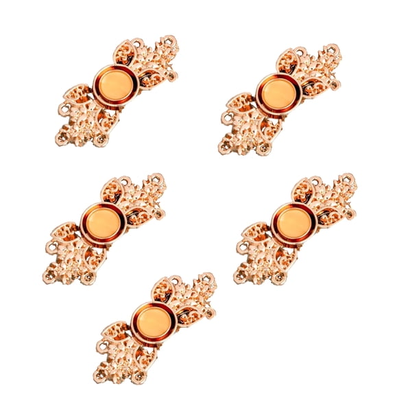 5pcs Chinese Bowknot Buttons Jeans Waist Clasps Clip Fasteners for Cheongsam Capes Cloaks Sewing Dec