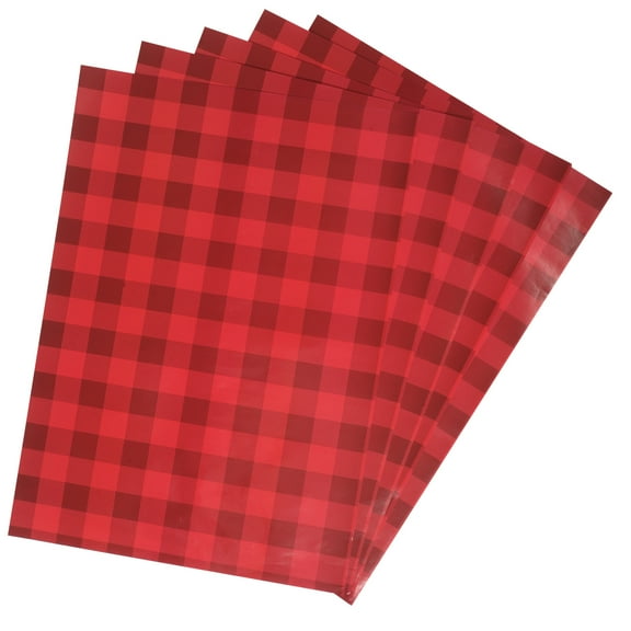 5 Pcs Toilet Paper with Cover Checkered Wrapping Gift