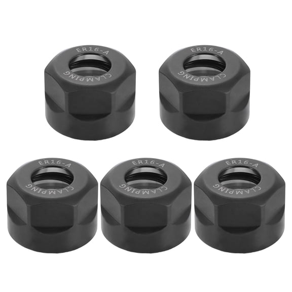 5pcs Clamping ER16A Collet Clamping Nuts for CNC Milling Chuck Holder Lathe