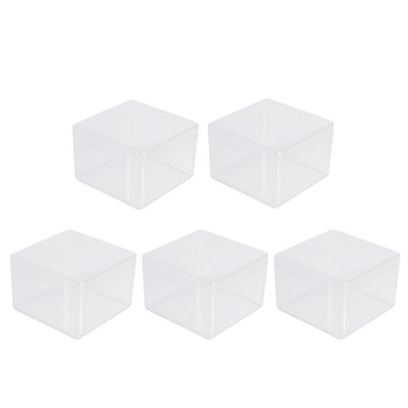 5pcs Clear Display Box Clear Display Case Showcase For Toys Figures Model Display Container