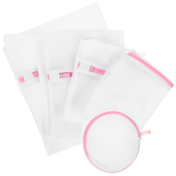 WHAMVOX Reusable Washer Laundry Bag for Delicate Underwear and Lingerie White Fabric Soft and