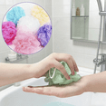 thumbnail image 1 of 5pcs Colorful Nylon Bath Shower Puffs Random Color - Soft Exfoliating Sponge Mesh Balls, Durable Body Scrub Puffs for Home Bathroom Bathing Exfoliation & Skin Care, Colorful, 1 of 3