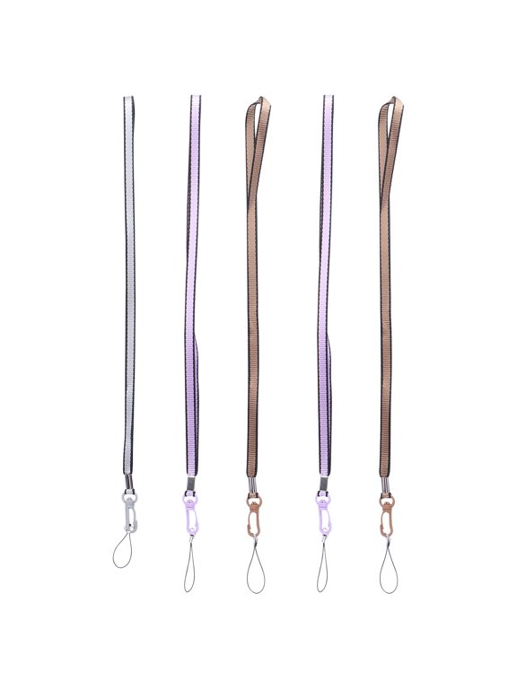 5pcs Colorful Nylon Lanyards -lost Straps for Key chain