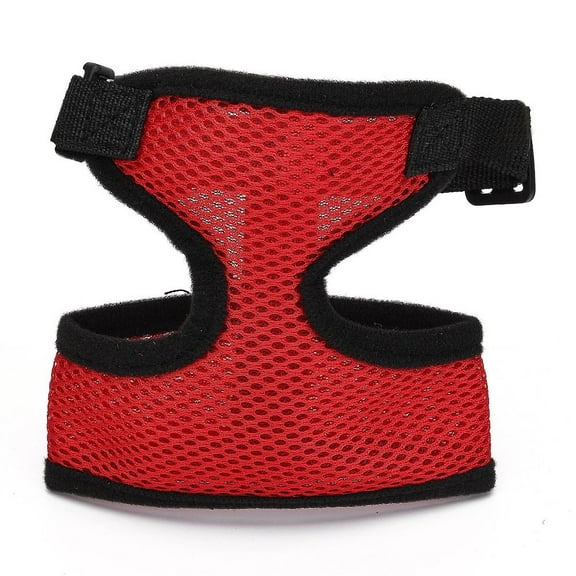 5pcs Comfortable Dog Harness Mesh No Pull No Choke Design Soft Breathable Vest Pet Supplies for Small and Medium Dogs Red 12x13cm