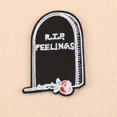 thumbnail image 1 of 5pcs Computerized Embroidery Cloth Iron on/Sew on Patches Costume Accessories Appliques Tombstone Black 70x50mm, 1 of 2