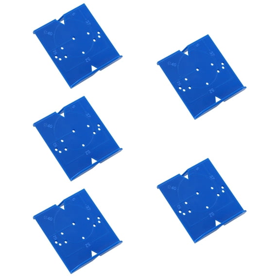 CIMAXIC Door Hinge Router Template Blue Accurate Alignment for Cabinets 5Pcs
