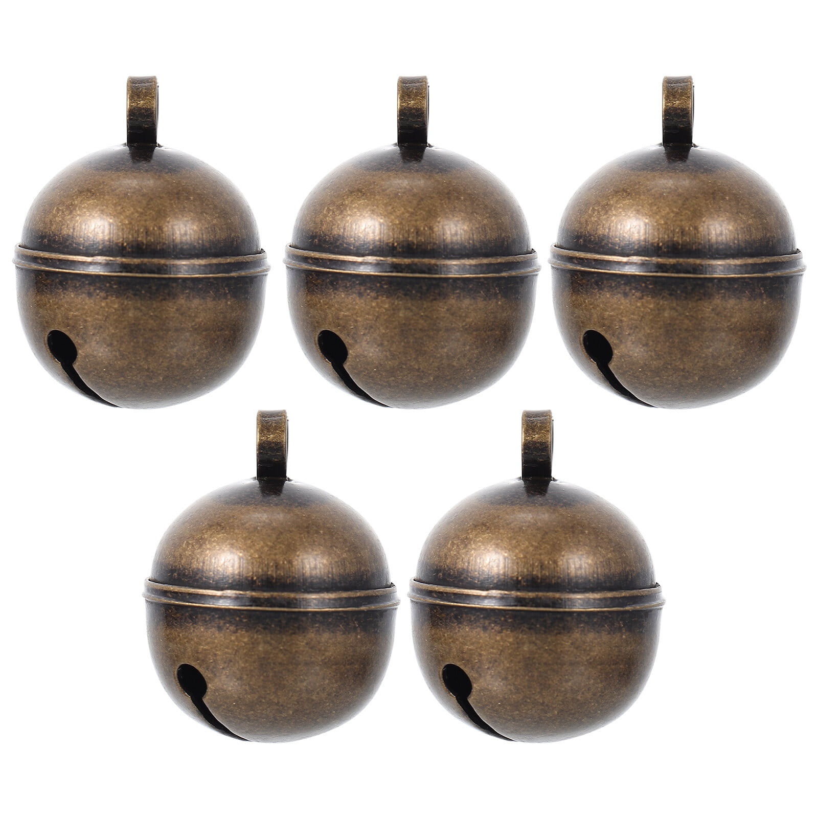 5pcs Copper Bells Key Chain Pendants Vintage Bells Pet Toys Pet
