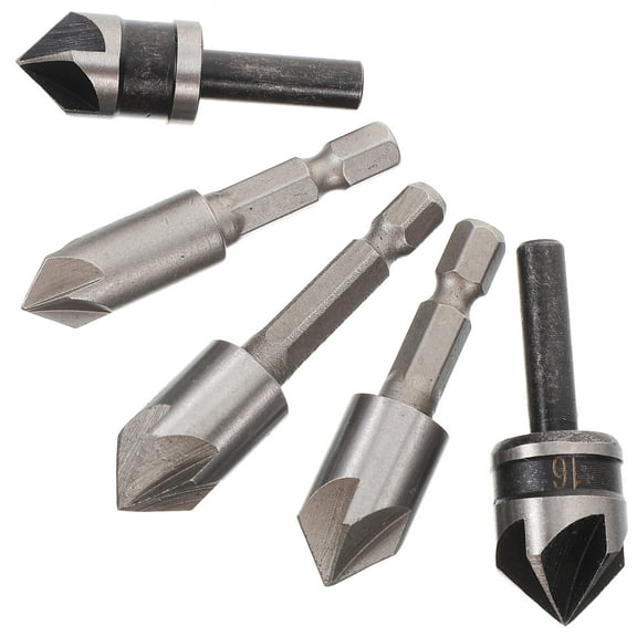 5pcs Counter Sink Bit Countersink Drill Bit Metal Countersink Bit for Steel Countersink Drill Bit Set